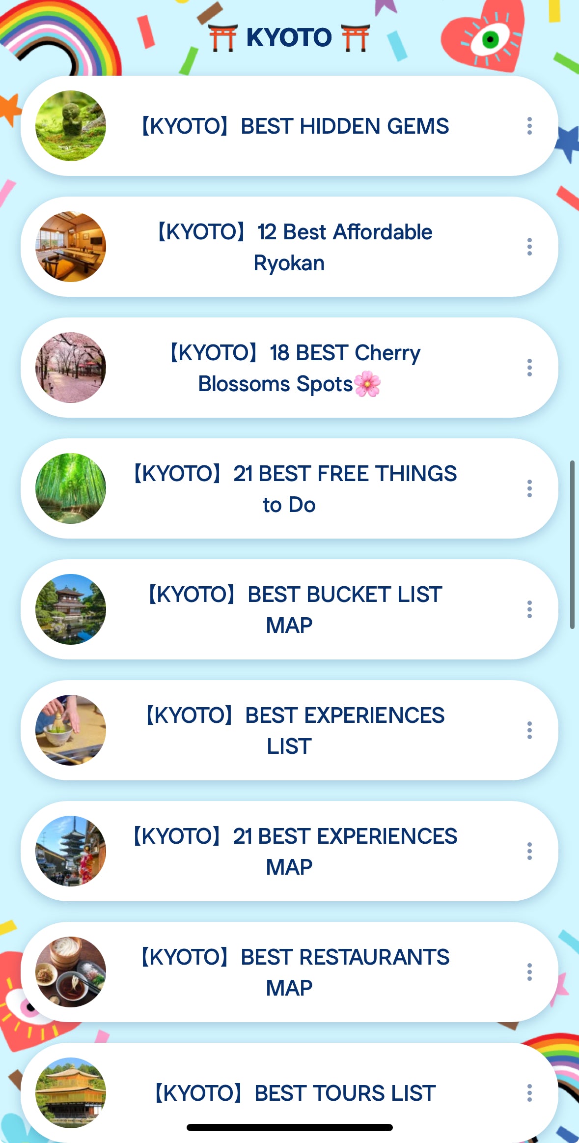 【Full】CUSTOM JAPAN ITINERARY