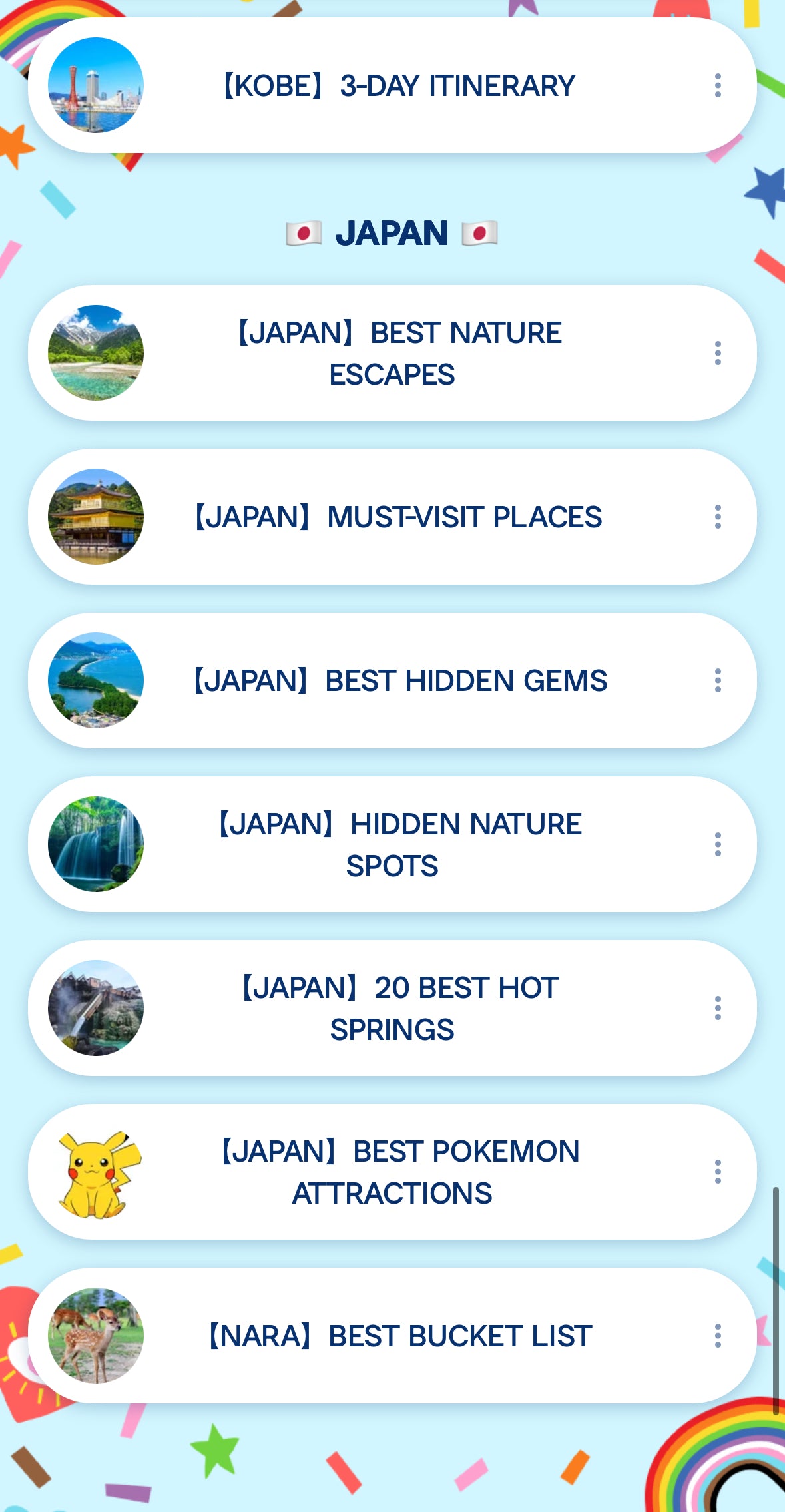 【Full】CUSTOM JAPAN ITINERARY