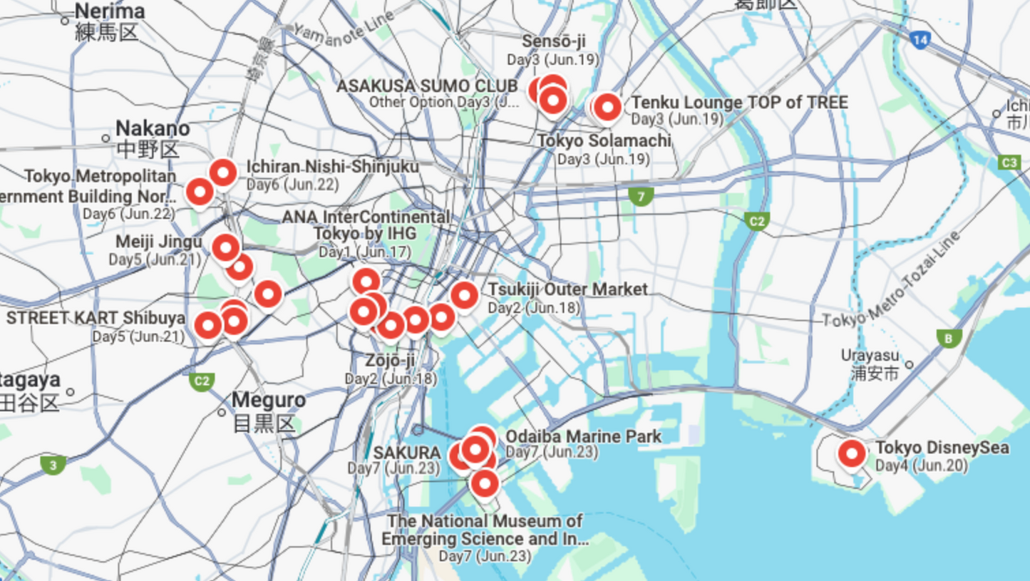 【Full】CUSTOM JAPAN ITINERARY